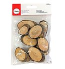 Priedes koka ripas, ovālas, 4cm-8cm, iepakojumā 100g