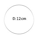 Metāla riņķis, ar pārklājumu, D:12cm, baltā krāsā