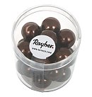 Stikla pērles "Renaissance", D:12mm, 21 gab., tumši brūnas (nougat)