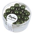 Stikla pērles "Renaissance", D:8mm, 25 gab., smaragdzaļas