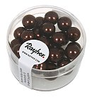 Stikla pērles "Renaissance", D:8mm, 25 gab., tumši brūnas (nougat)