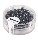 Stikla pērles "Renaissance", D:4mm, 85 gab., antracīts