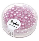 Stikla pērles "Renaissance", D:4mm, 85 gab., orhideju rozā