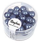Stikla pērles "Renaissance", D:8mm, 25 gab., debesu zilas