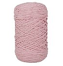 Pīta otrreizējās pārstrādes dzija, D:2mm, apm. 250m, kamols 250g, gaiši rozā