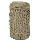 Pīta otrreizējās pārstrādes dzija, D:2mm, apm. 250m, kamols 250g, niedru zaļganpelēka