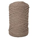 Pīta otrreizējās pārstrādes dzija, D:2mm, apm. 250m, kamols 250g, pelēkbrūna