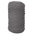 Pīta otrreizējās pārstrādes dzija, D:2mm, apm. 250m, kamols 250g, akmens pelēka