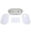Silikona liešanas veidne "Candleholder-oval", 18.5x10.3x2.5cm, 3 x 5 trafareti