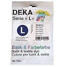 Tekstilkrāsa "DEKA Serie L" batikai, dabīgiem audumiem un vilnai, 10g, jūras zila