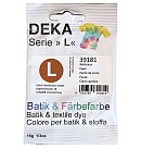 Tekstilkrāsa "DEKA Serie L" batikai, dabīgiem audumiem un vilnai, 10g, dzeltenbrūna
