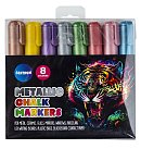 Krīta marķieru komplekts "METALLIC", 3-5mm, 8 krāsas