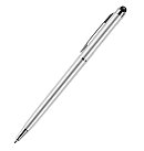 Pagriežama lodīšu pildspalva "Touch", 0.7mm, zila, korpusa krāsa: sudraba