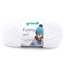 Dzija "Funny Uni", 100% poliesters, 100g, 120m, sniegbalta #01