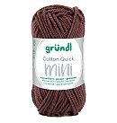 Dzija "Cotton Quick Mini", 100% kokvilna, 15g, 37.5m, tumši brūna #122