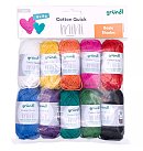 Dzijas komplekts "Cotton Quick Mini", 100% kokvilna, 10 x 15g, pamata toņi
