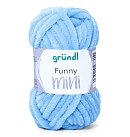 Dzija "Funny Mini", 100% poliesters, 15g, 18m, gaiši zila #21