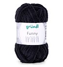Dzija "Funny Mini", 100% poliesters, 15g, 18m, melna #25
