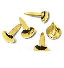 Dekoratīvas tapiņas (brads) "Round", D:4+8mm, 75gab., zelta krāsa