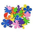 Putugumijas dekori "Flower mix", pašlīmējoši, 20 gab.
