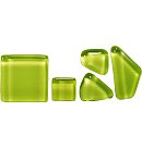 Neregulāras formas stikla mozaīka "Soft Glass", 200g (apm.140gab.), gaiši zaļa