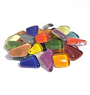 Dažādu formu stikla mozaīka "Soft Glass", 200g (apm.140gab.), dažādu krāsu toņu maisījums