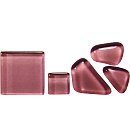Neregulāras formas stikla mozaīka "Soft Glass", 200g (apm.140gab.), rozā