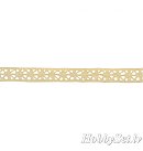 Mežģīņu lente "Lorēna", 1cm, 100% kokvilna, 3m, bēša
