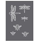 Трафарет для шелкографии "Insects", А5, 1 трафарет + 1 ракель