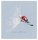 Cross-stitch kit "On the dandelion's parachute", 11x12.5cm