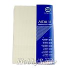 Kanvas audums izšūšanai "AIDA 11", 100% kokvilna, 42 rūtiņas/ 10 cm, loksne 39 cm x 45 cm, bēši balts (ecru)