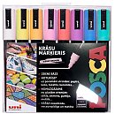 Marķieru komplekts uz ūdens bāzes "UNI Posca PC-5M", 8 krāsas PASTEL LV