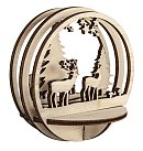 Saliekams koka detaļu komplekts "Forest animals", D:7.5 cm, 5 daļas, ZS