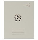 Notebook in cell "Silver", 12 sheets, 1 pc., assorted designs
