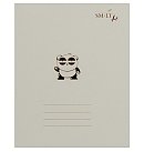 Notebook in cell "Silver", 12 sheets, 1 pc., assorted designs