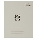 Notebook in line "Silver", 12 sheets, 1 pc., assorted designs