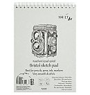 Skiču papīra bloknots "Authentic Bristol" ar spirāli un mikroperforāciju, īpaši balts un gluds papīrs, A4, 185 g/ m2, 50 loksnes