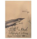 Kaligrāfijas papīra bloks "START" , īpaši gluds papīrs ar vieglu liniatūru, A5, 90g/ m2, 30 loksnes