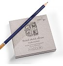 Skiču papīra bloknots "Authentic baby", īpaši balts un gluds papīrs, 90x90mm, 185 g/ m2, 32 loksnes