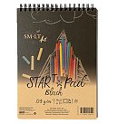 Melna zīmēšanas papīra bloks"START", ar spirāli, A5, 120 g/ m2, 20 loksnes