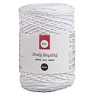 Pīta otrreizējās pārstrādes dzija, D:2mm, apm. 250m, kamols 250g, balta