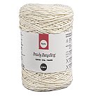 Pīta otrreizējās pārstrādes dzija, D:2mm, apm. 250m, kamols 250g, ziloņkaula krāsa