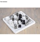 Silicone casting mould "0-10", 14.5x26x1cm, 12 forms, 1pc.
