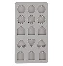 Silikona liešanas veidne "Mini pendant", 14.5x26x1cm, 15 motīvi, iepak. 1 gab., ZS
