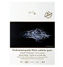 Melna zīmēšanas papīra bloks "PRO", gluds, ūdensizturīgs sintētisks papīrs, A3, 155 g/ m2, 10 loksnes