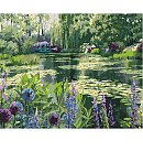 Komplekts gleznošanai pēc numuriem "Monet's garden in Giverny", audekls uz apakšrāmja, 40x50cm