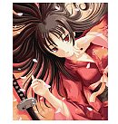 Komplekts gleznošanai pēc numuriem "The mysterious geisha", audekls uz apakšrāmja, 40х50cm