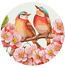 Набор для росписи по номерам "Spring blossom ©art_selena_ua", холст на круглом подрамнике, D:33см