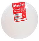 Холст на MDF подрамнике, круглый, D:33см, поликоттон, акриловая грунтовка, среднезернистая фактура, 280 г/ м²