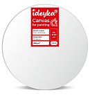 Холст на MDF подрамнике, круглый, D:39см, поликоттон, акриловая грунтовка, среднезернистая фактура, 280 г/ м²